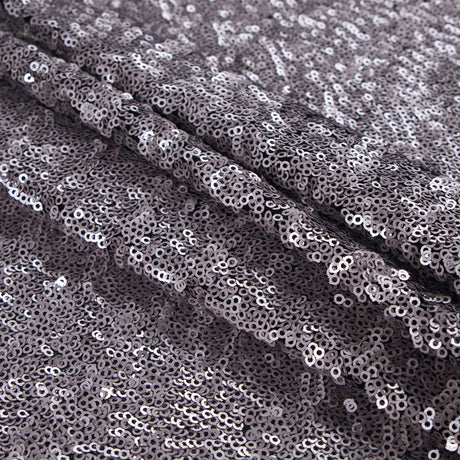 Phillip Lim Silver All Over Sequins on a Black Stretch Mesh