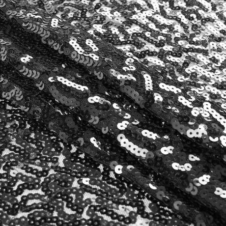 Phillip Lim Black All Over Sequins on a Stretch Netting