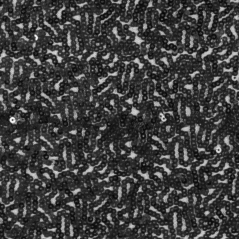 Phillip Lim Black All Over Sequins on a Stretch Netting