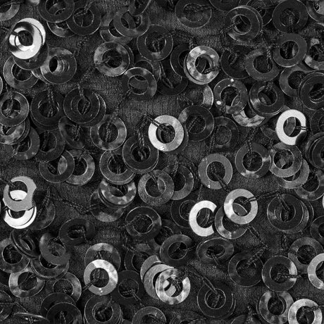 Phillip Lim Black Dyed All Over Circle Sequins on a Silk Georgette