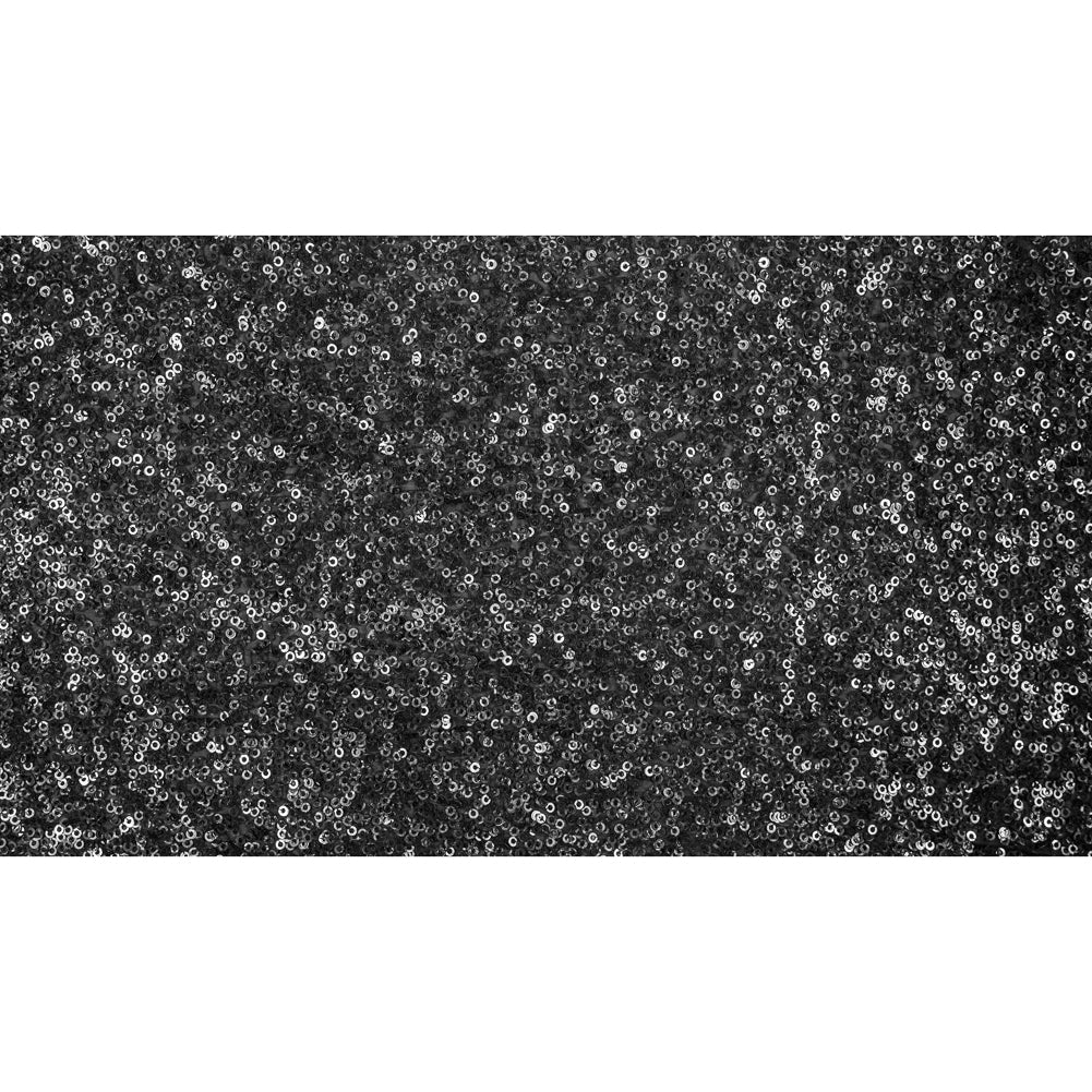 Phillip Lim Black Dyed All Over Circle Sequins on a Silk Georgette
