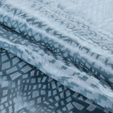 Nicole Miller Luminous Blue Glass Pattern Medley Stretch Twill
