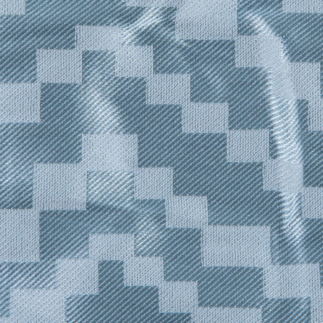 Nicole Miller Luminous Blue Glass Pattern Medley Stretch Twill