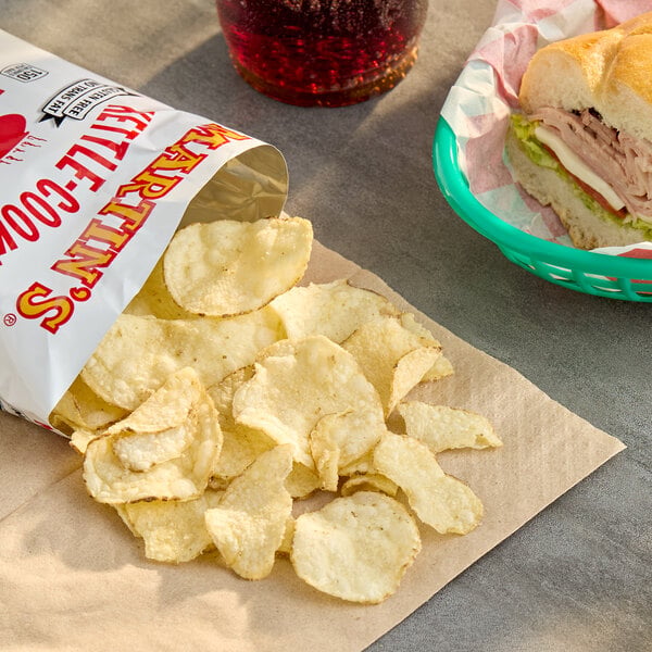 Martin's Kettle-Cook'd Potato Chips 1 oz. Bag - 60/Case