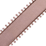 Vintage Coffee Picot Edged Ribbon