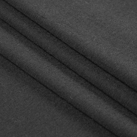 Black Stretch Polyester Jersey