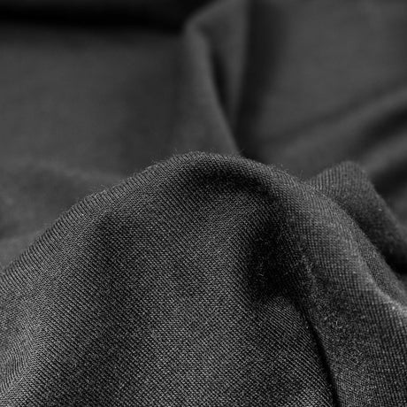 Black Stretch Polyester Jersey