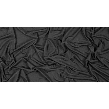 Black Stretch Polyester Jersey
