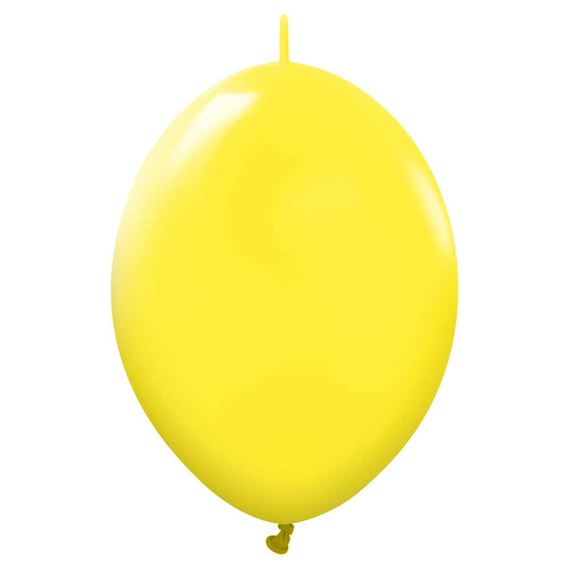 Latex Balloons 12 Inch Kalisan K-Link Standard Yellow