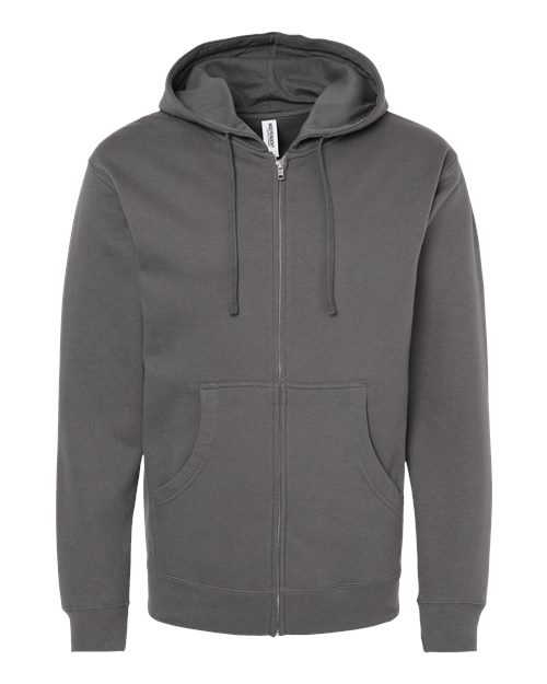 Midweight Full-Zip Hooded Sweatshirt