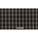 Italian Turkish Coffee Tartan Plaid Blended Wool Fleece Coating