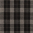 Italian Turkish Coffee Tartan Plaid Blended Wool Fleece Coating