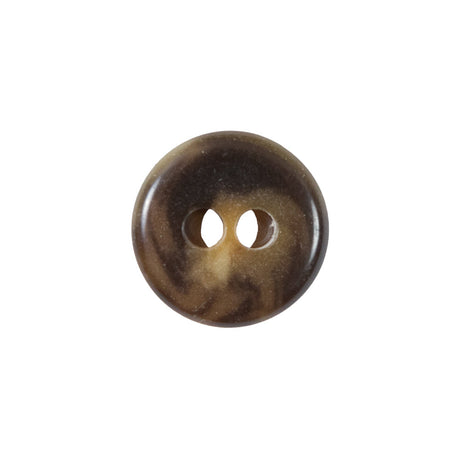 Brown and Beige Plastic Button - 28L/18mm