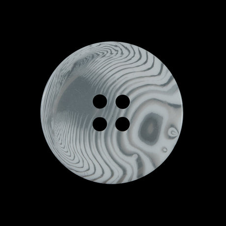 Off-White Translucent Four-Hole Button - 40L/25.5mm