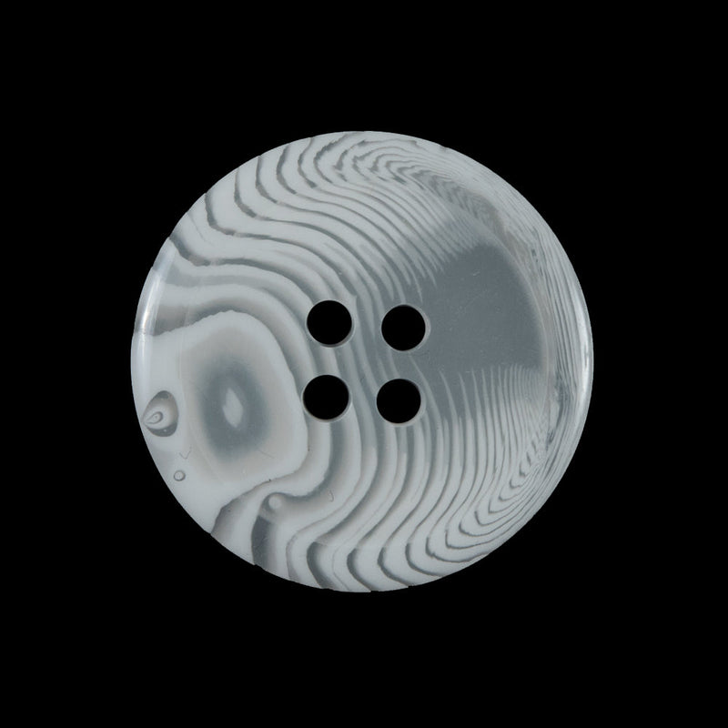 Off-White Translucent Four-Hole Button - 40L/25.5mm