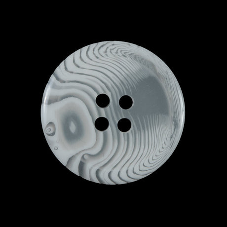 Off-White Translucent Four-Hole Button - 40L/25.5mm