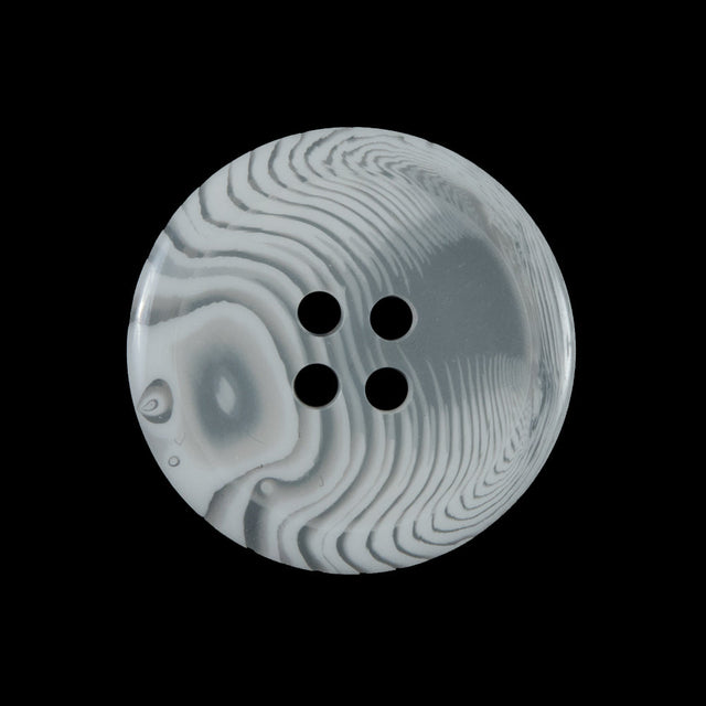 Off-White Translucent Four-Hole Button - 40L/25.5mm