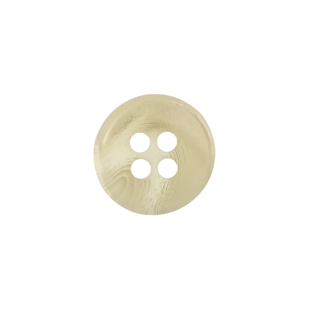 Cannoli Cream Translucent Four-Hole Button - 24L/15mm