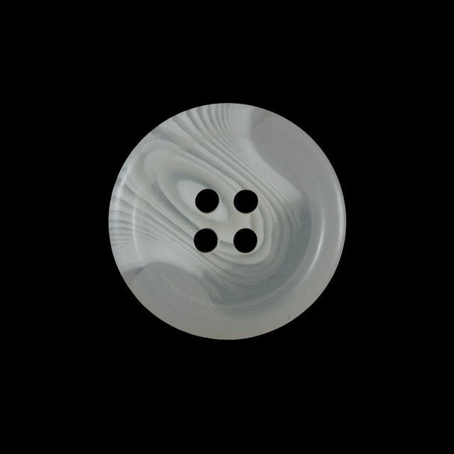 Off-White Translucent Four-Hole Button - 36L/23mm