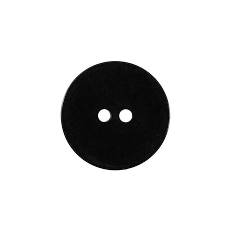 Black Flat Plastic Button - 32L/20mm