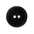 Black Flat Plastic Button - 40L/25.5mm