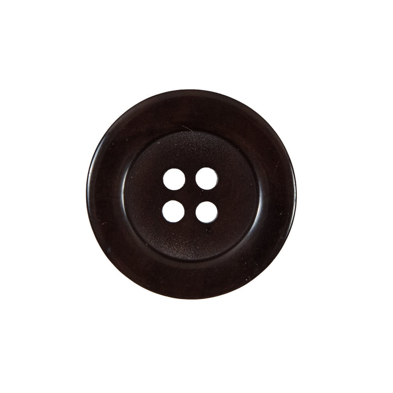 Chocolate Brown 4-Hole Plastic Button - 36L/23mm