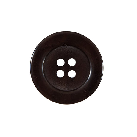 Chocolate Brown 4-Hole Plastic Button - 36L/23mm