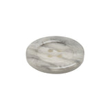 White Marbleized Plastic Button - 36L/23mm