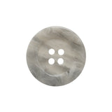 White Marbleized Plastic Button - 36L/23mm