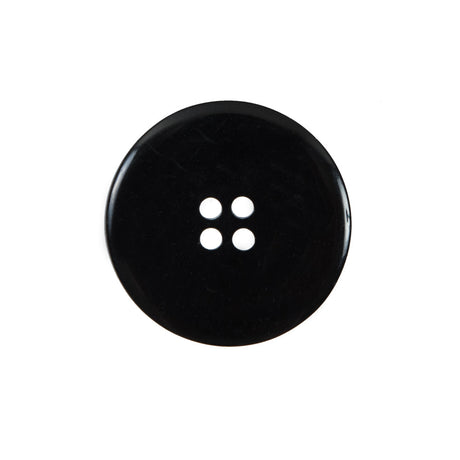 Black and Silver Marbleized Plastic Button - 36L/23mm