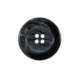 Black and Silver Marbleized Plastic Button - 36L/23mm