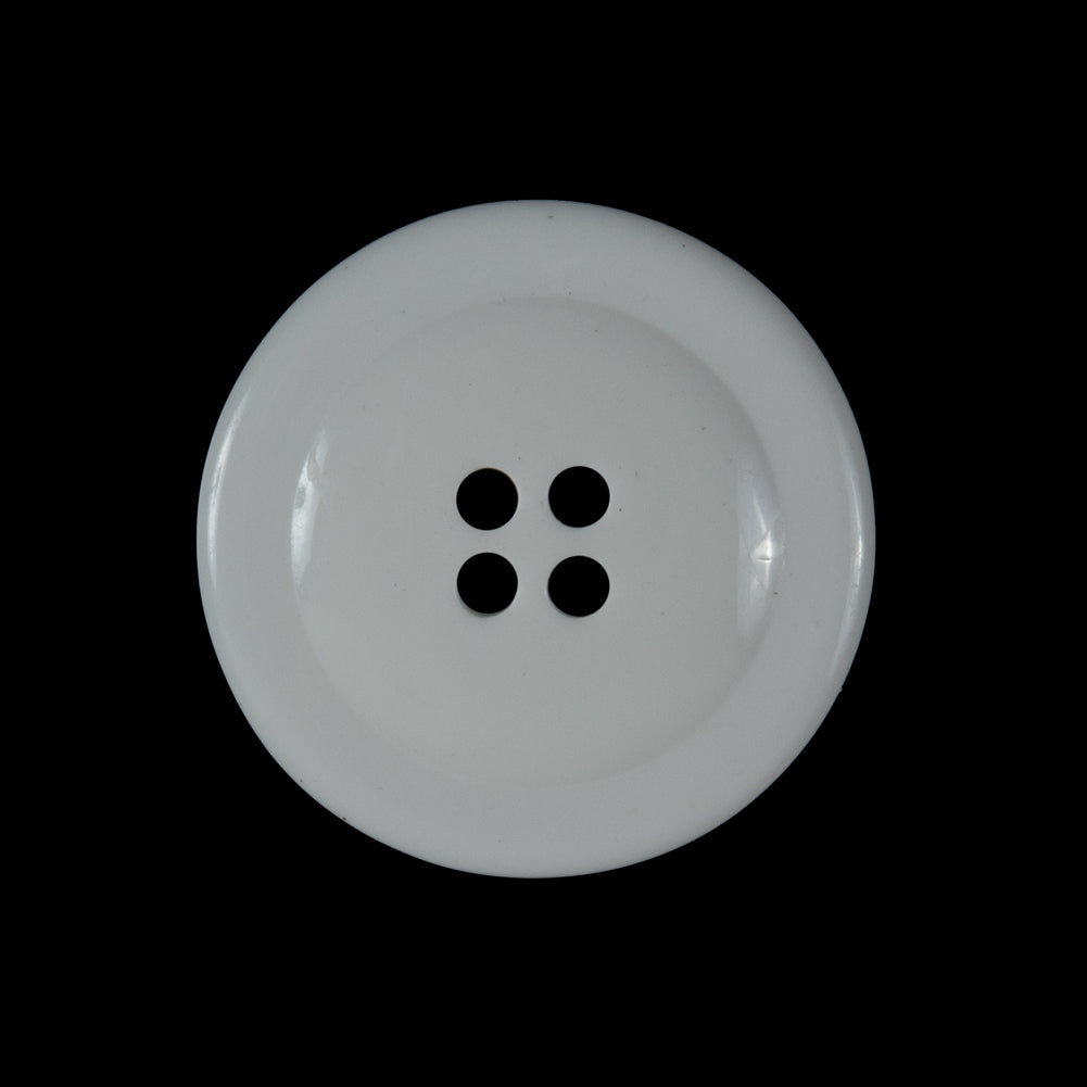 White and Black Plastic 4-Hole Button - 40L/25.5mm