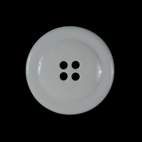 White and Black Plastic 4-Hole Button - 40L/25.5mm