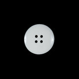 White and Black Plastic 4-Hole Button - 24L/15mm
