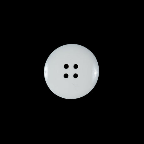 White and Black Plastic 4-Hole Button - 24L/15mm