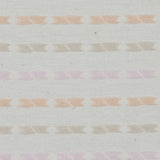 Embroidered Stripes on an Ivory Cotton Woven
