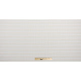 Embroidered Stripes on an Ivory Cotton Woven