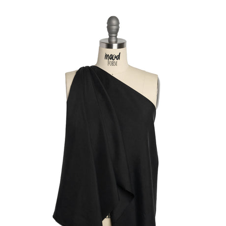 Washed Silk Twill 18mm - Black