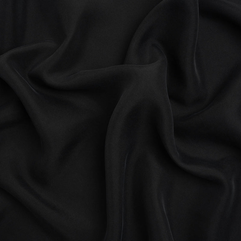 Washed Silk Twill 18mm - Black