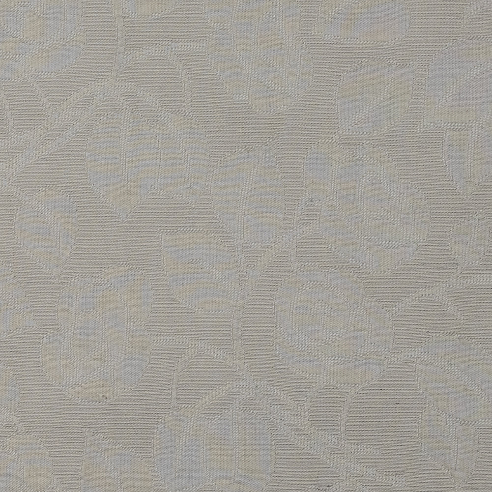 Beige on Beige Raised Floral Cotton Woven