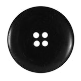 Black 4-Hole Plastic Button - 54L/34mm