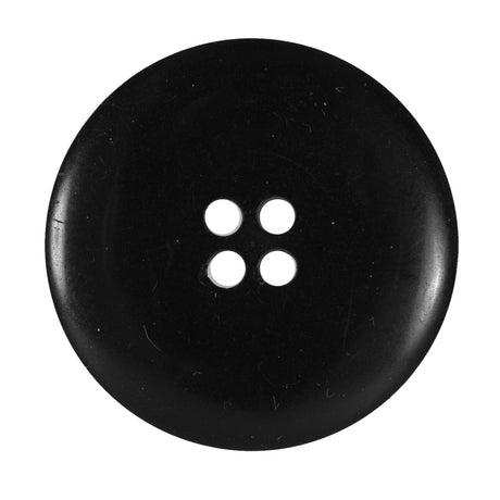Black 4-Hole Plastic Button - 54L/34mm