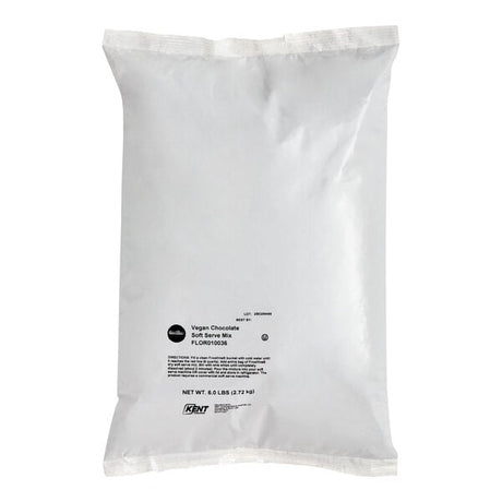 Frostline Vegan Chocolate Soft Serve Mix 6 lb. - 6/Case