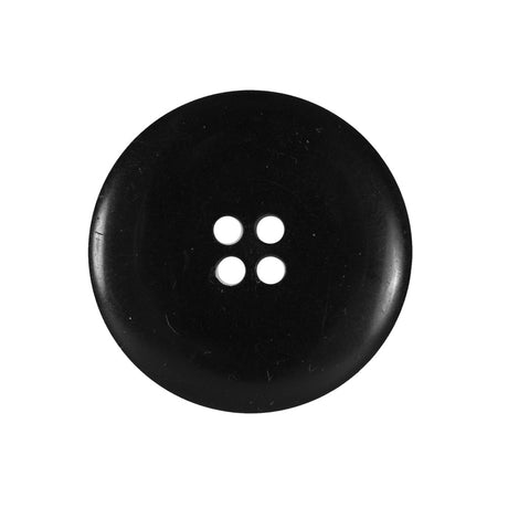 Black 4-Hole Plastic Button - 40L/25.5mm