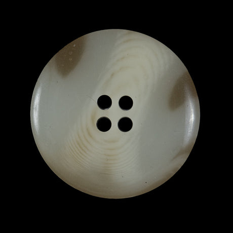 Ivory and Beige Horn Button - 44L/28mm