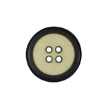 Oasis Green and Black 4-Hole Plastic Button - 36L/23mm