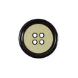 Oasis Green and Black 4-Hole Plastic Button - 36L/23mm