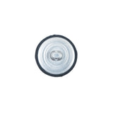 Black Silk Covered Button - 24L/15mm