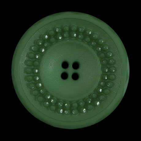 Shamrock Green Textured 4-Hole Button - 54L/34mm