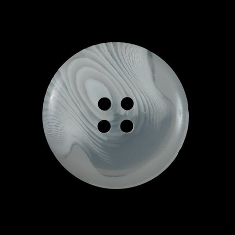 White Translucent Concaving Button - 40L/25.5mm